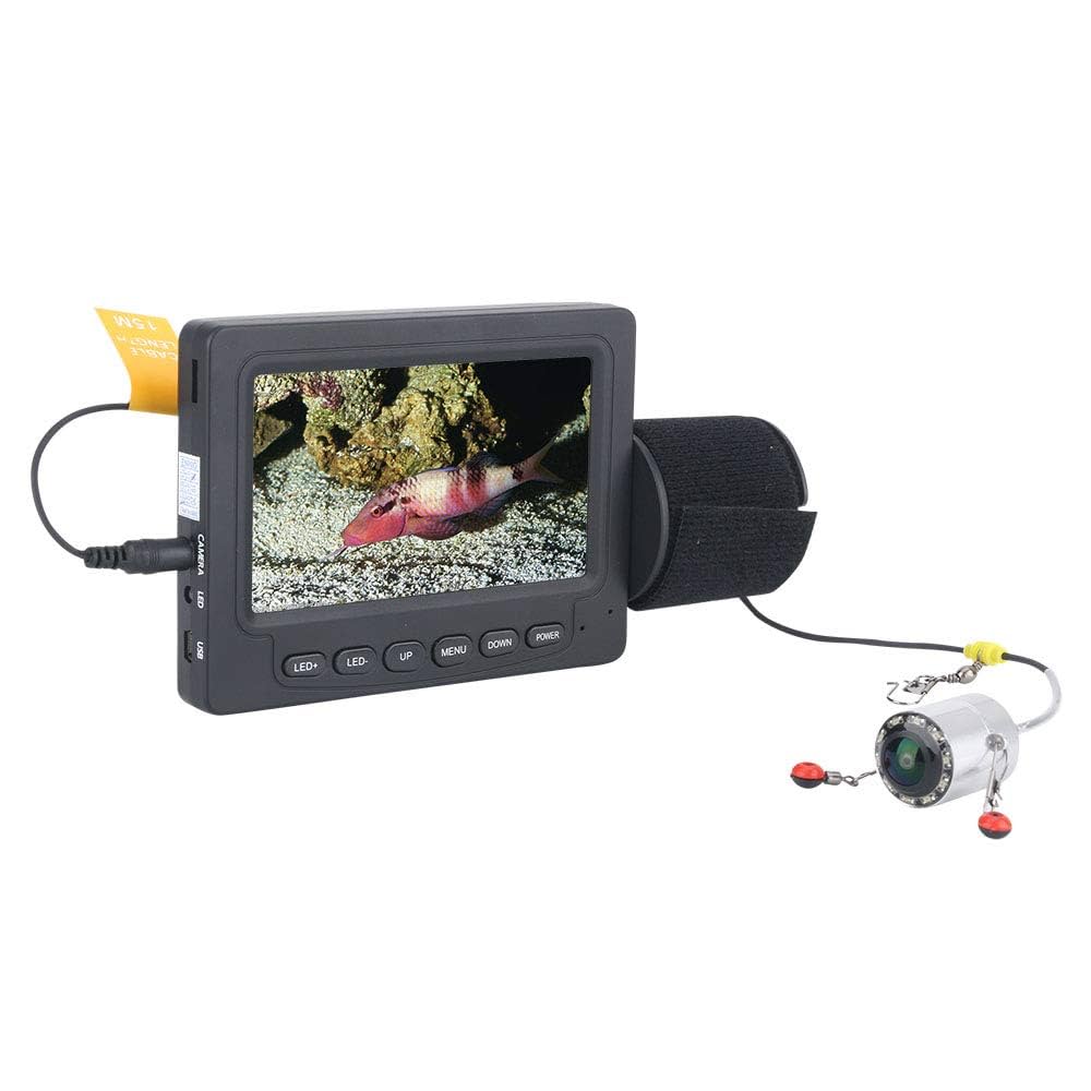 水中釣りカメラ、7インチLCDモニター1000TVL防水魚群探知機カメラ165° 水中釣りカメラ、7インチLCDモニター1000TVL防水魚群探知機